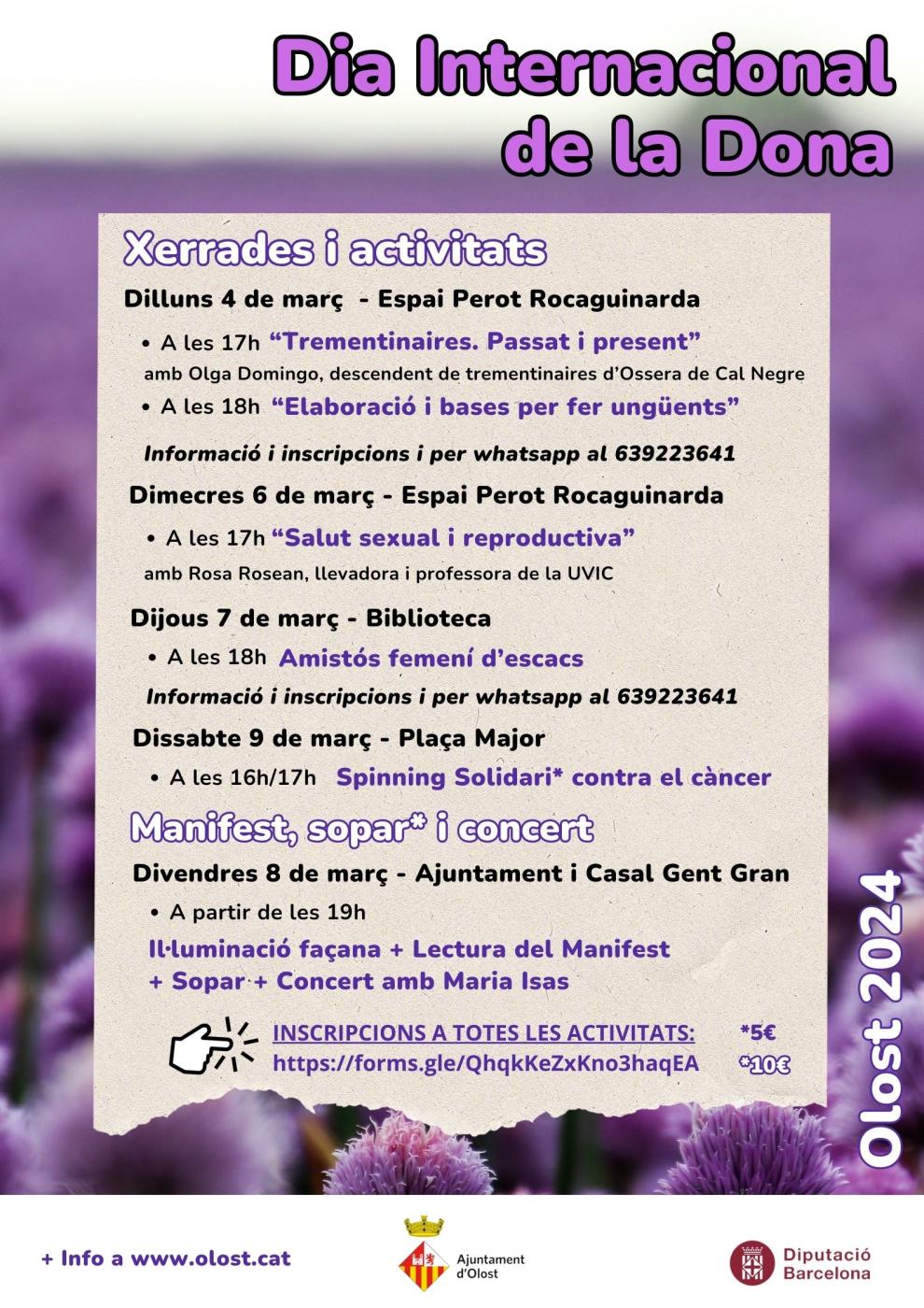 Olost es mou en motiu del Dia Internacional de la Dona